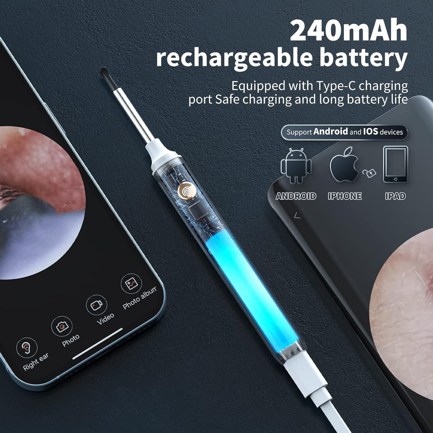 Limpiador de Oidos con Camara